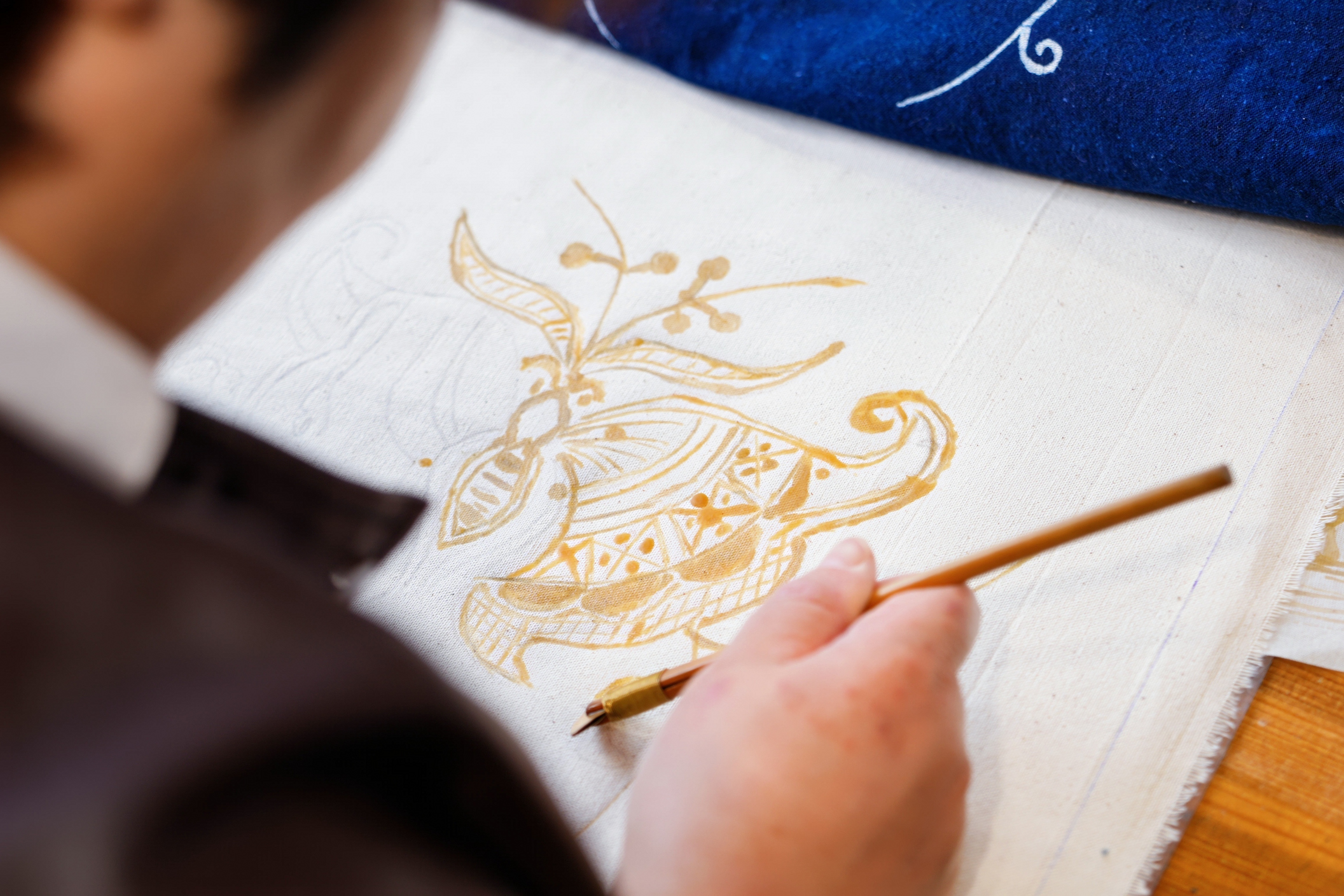 Golden Wax Drawing